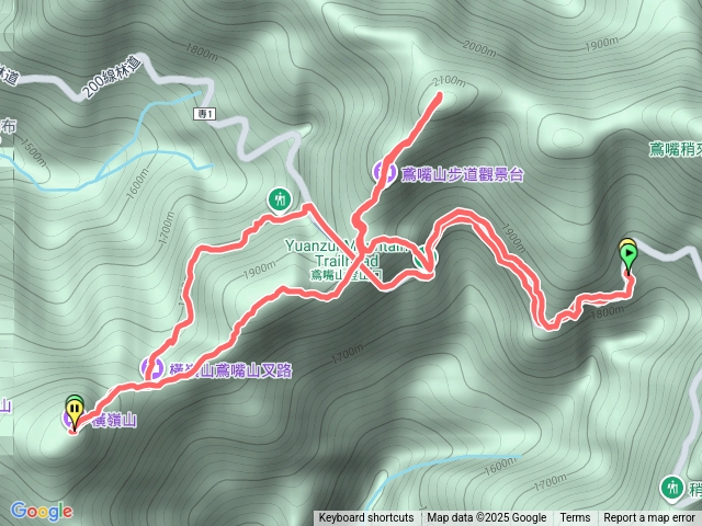 橫嶺山上鳶嘴山