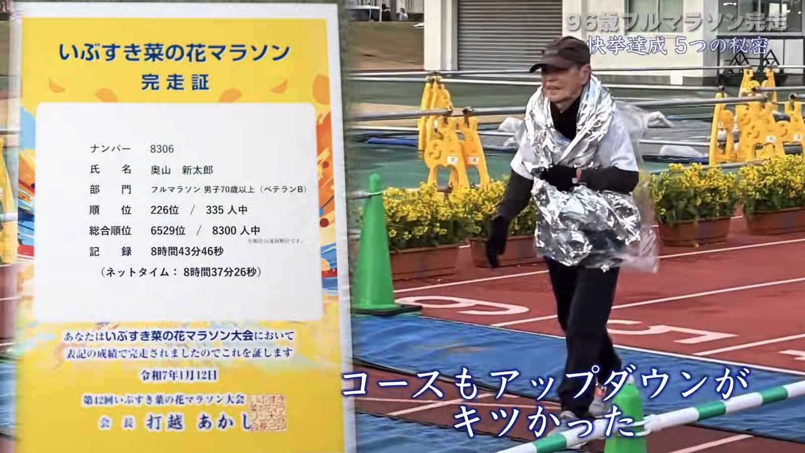 【話題】96 歲阿公 8 小時 37 分跑完全馬,成為日本 20 年來最年長完賽者!