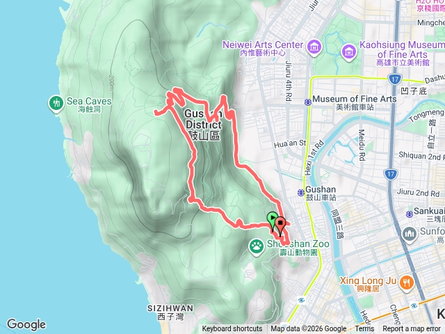 柴山中興亭-盤榕-北壽山-元亨寺-O型預覽圖