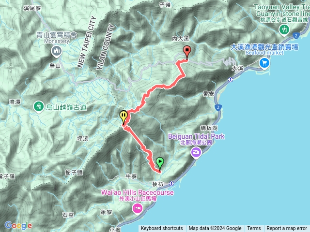 叢雲山窖寮山七兄弟山外大溪山