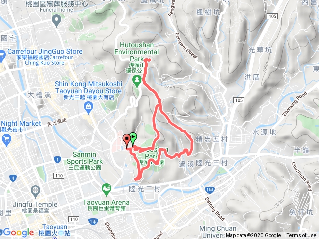 20201122桃園虎頭山基石三分山五分山龜崙口O型