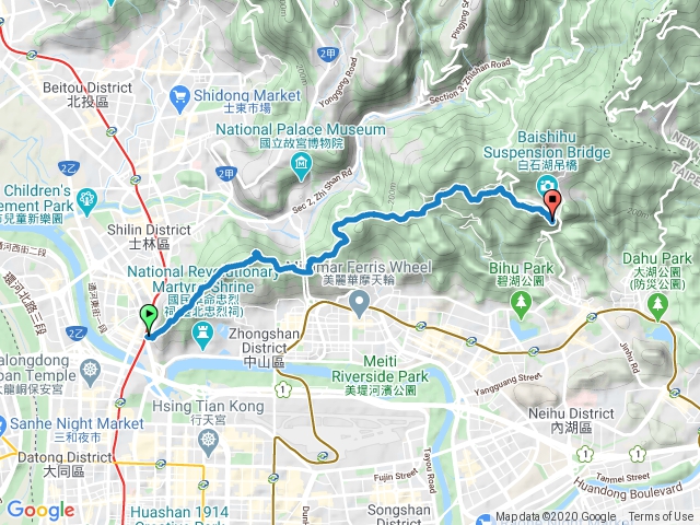臺北大縱走：尋寶任務臺北大縱走第五段：劍潭支線202005031823