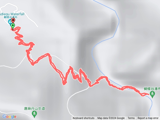 唐麻丹山蝴蝶谷瀑布