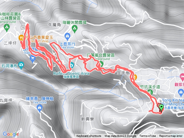 竹坑山東走西登山口112.4.18