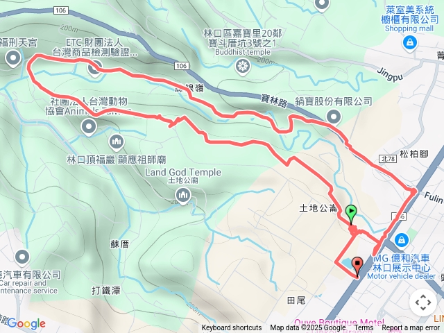 新北市 林口區 頭湖一路下刑天宮經106回頭湖ㄧ路