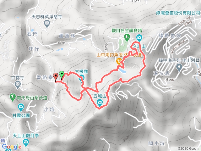五城山(石門69-山中湖-文筆山-將軍嶺-五城山-太極嶺)