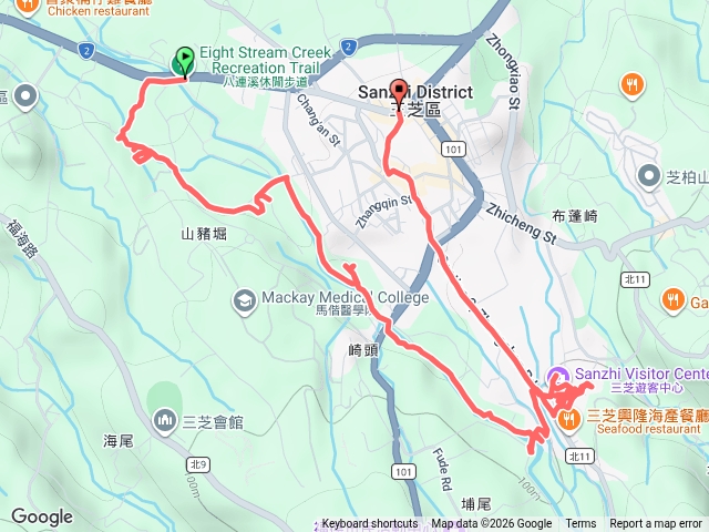 2026-06-06 三芝山豬堀賞荷花─荷花池一區→荷花池二區→八連溪畔步道→福德水車園區→源興居→三芝遊客中心→三芝綠蔭隧道