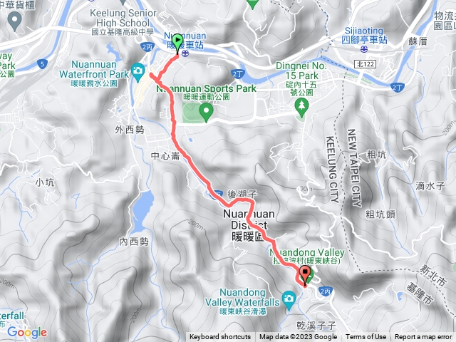 暖暖車站到暖東峽谷