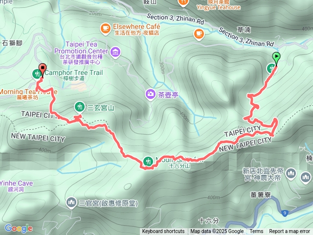 草楠-貓空縱走（貓空尖山、十六分山、三玄宮山