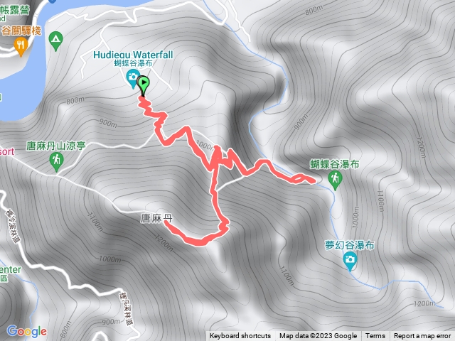 谷關七雄-唐麻丹山：松鶴登山口經蝴蝶谷瀑布