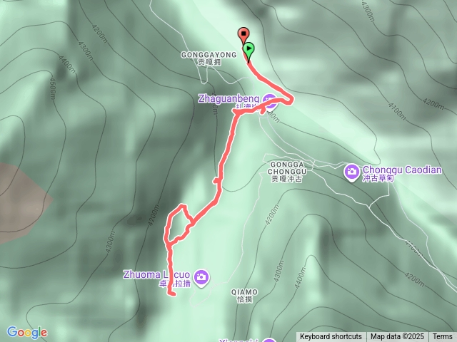 沖古寺/珍珠海/遠眺仙乃日雪山