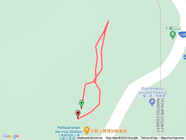 合歡山管理站旁合歡坡