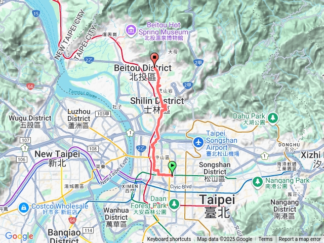 中山北路至天母