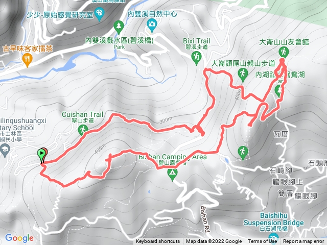 大崙頭尾山甜水湖