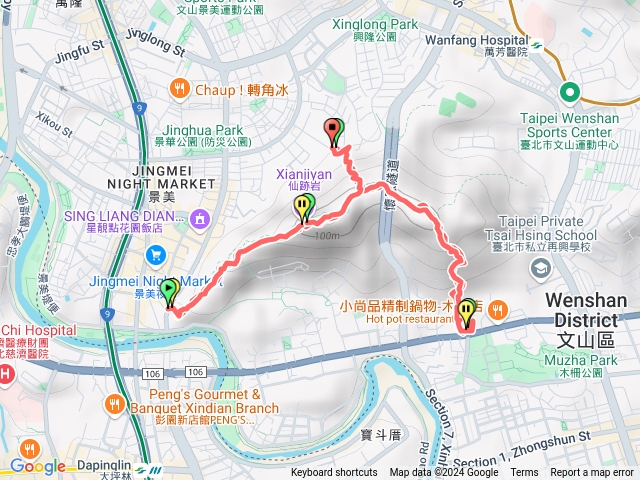 仙跡岩T型路線