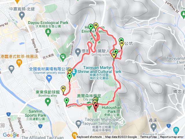 桃園虎頭山步道O型