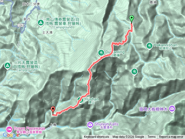 苗栗 加里山-虎山西南峰縱走預覽圖