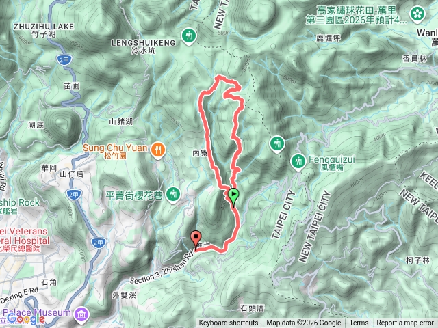 荷蘭古道>頂山>北五指山>瑪礁古道>清風亭O型