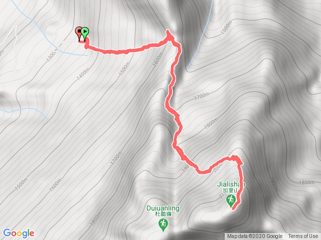 加里山 大坪登山口