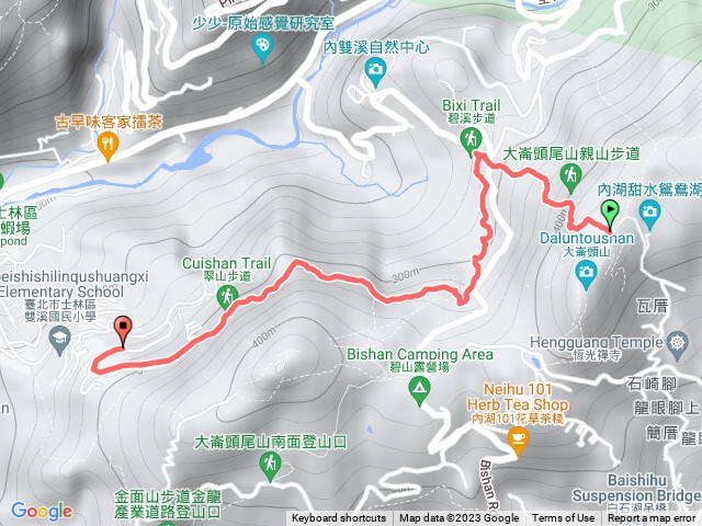 大崙頭尾山之小溪頭環狀步道