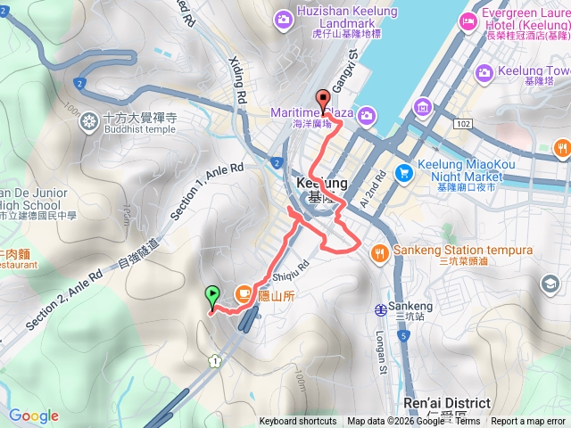 獅球嶺平安宮-三姓公-百年防空洞-基隆南站廣場（單程）預覽圖