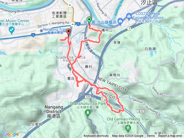 20240824 南港汐止小南港山福山舊莊山大豐山更寮腳山中南山連走預覽圖