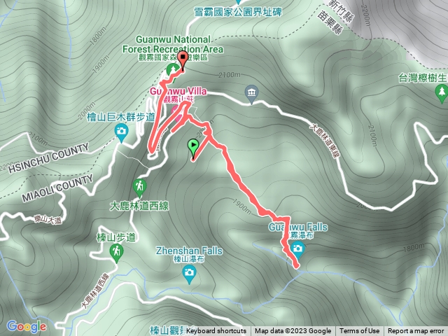 觀霧瀑布 賞鳥小徑