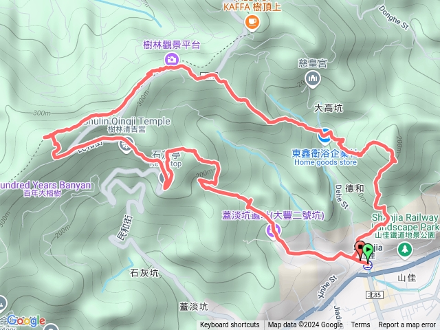 樹林山佳火車站O行:牛埔山、石灰坑山、石灰坑東峰、中坑山預覽圖