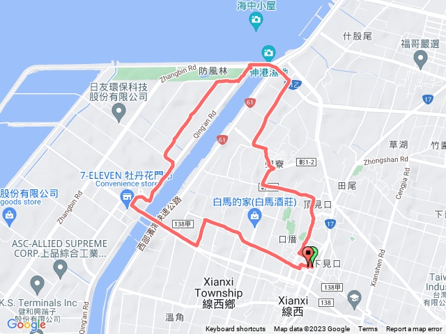 彰化西濱鄉間小路