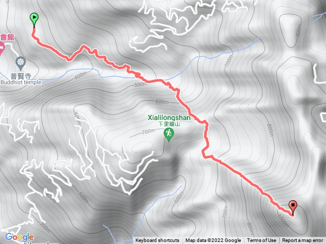 里龍山去程下切溪谷