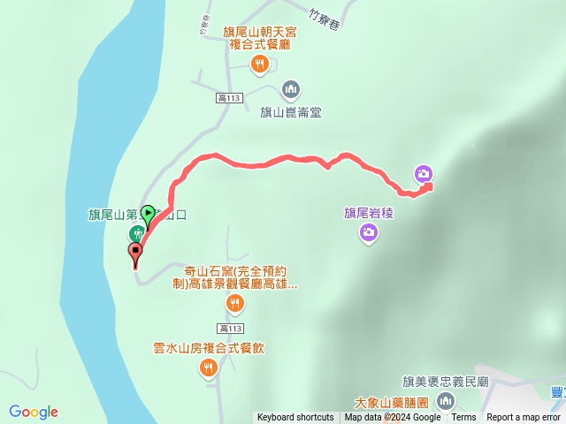 旗尾山第三登山口