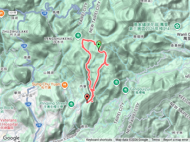 內雙溪古道、擎天崗、石梯嶺、荷蘭古道一大圈預覽圖
