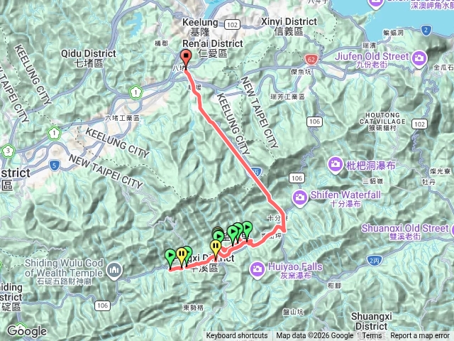 望古瀑布、嶺腳寮山登山步道預覽圖