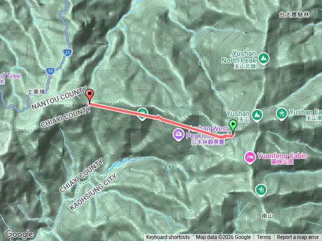 排雲山莊到登山口-下