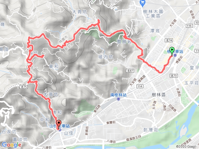 樹林火車站-大同山-青龍嶺-大棟山-山佳火車站