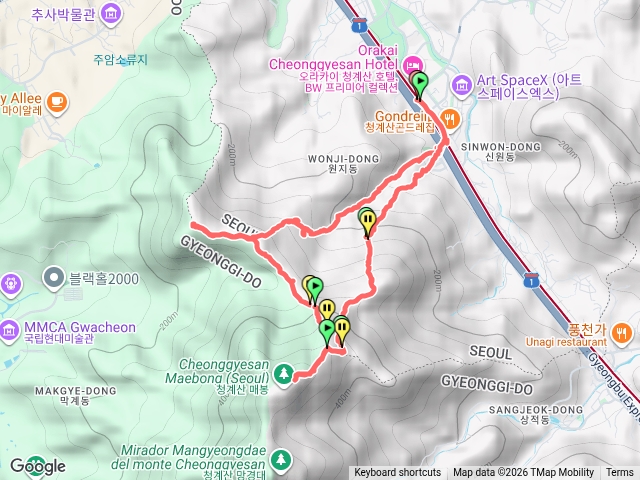 首爾清溪山Alex趴趴走