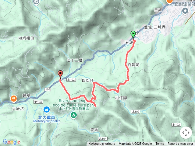 新店十七寮山山路、三峽安坑山(小暗坑山)、安新山
