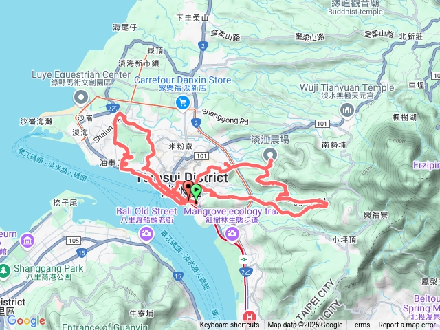 淡水健行走訪景點老街之旅