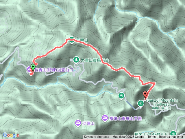 長壽山上鳶嘴西稜O型預覽圖
