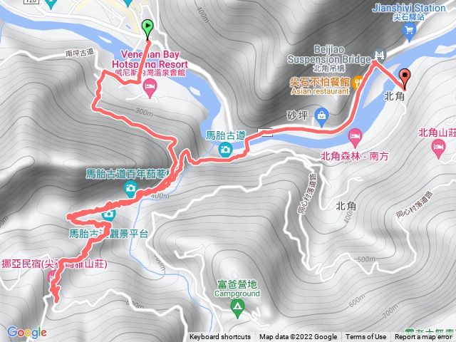 南平古道（內灣吊橋）馬胎古道（北角吊橋）