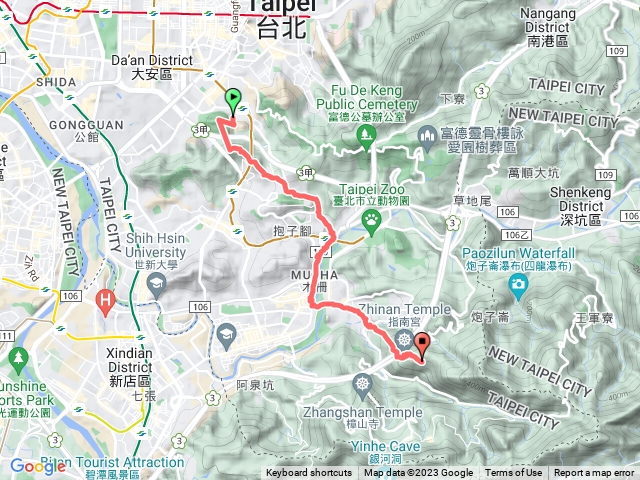 台北大縱走第七段（到指南宮）