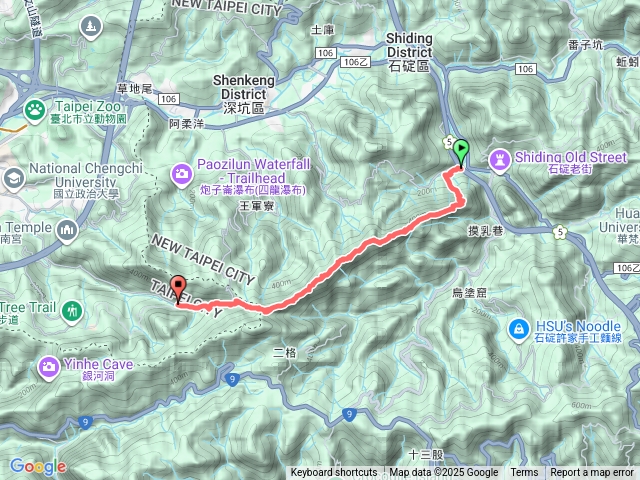 筆架連峰（石碇國小至草湳橋）
