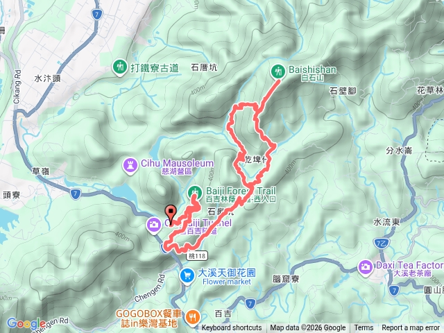 百吉步道上白石山.打鐵寮步道小O預覽圖