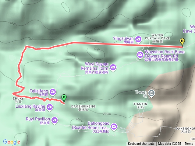 武夷山大紅袍水簾洞