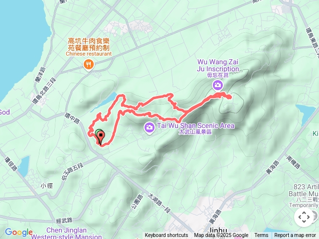 植物園→擎天水庫→南風隙