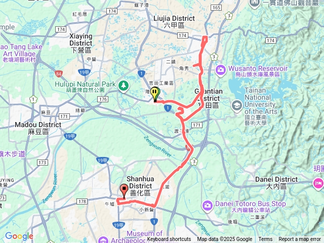 隆田善化漫步行