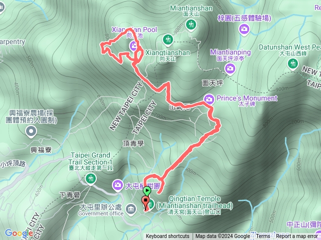 20241012青天宮到向天池山往返