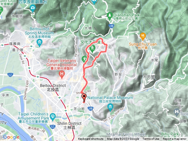 天母水管道，下竹林登山步道