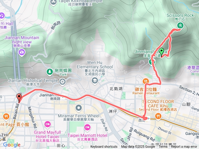 台北－臺灣百大必訪步道金面山親山步道202501071448