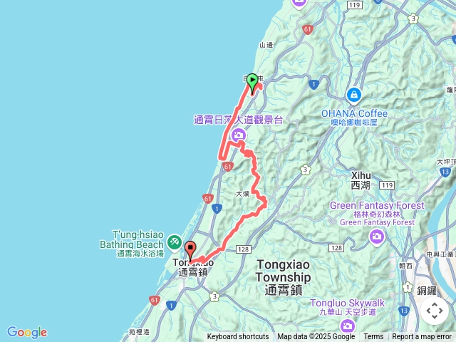 白虎縱走（白沙屯山、塗崁頂山、北勢窩山、通霄虎頭山）